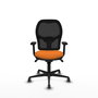 PIQUERAS Y CRESPO Silla de oficina Jorquera Sincro Naranja y Negro
