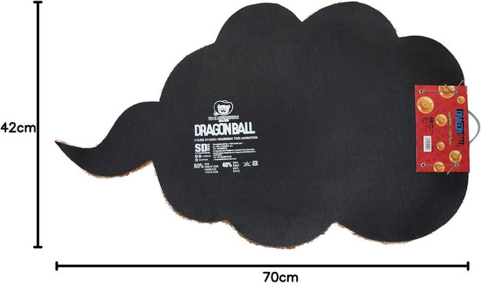 SD Toys Felpudo Dragon Ball Nube Kinton - Fibra de Coco - Con Asa para Transporte