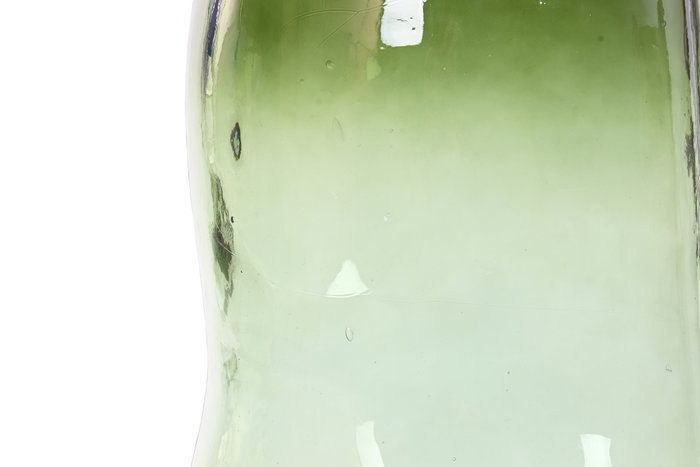 DKD Home Decor Jarrón Urban C463 Verde Oscuro Cristal Reciclado 34 x 73 x 34 cm