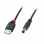 Lindy Cable USB a DC 2.1mm/5.5mm 1,5m Negro