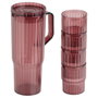 Day Jarra 1,2 L con Tapa y 4 Vasos Apilables - Set de Plástico