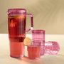 Day Jarra 1,2 L con Tapa y 4 Vasos Apilables - Set de Plástico