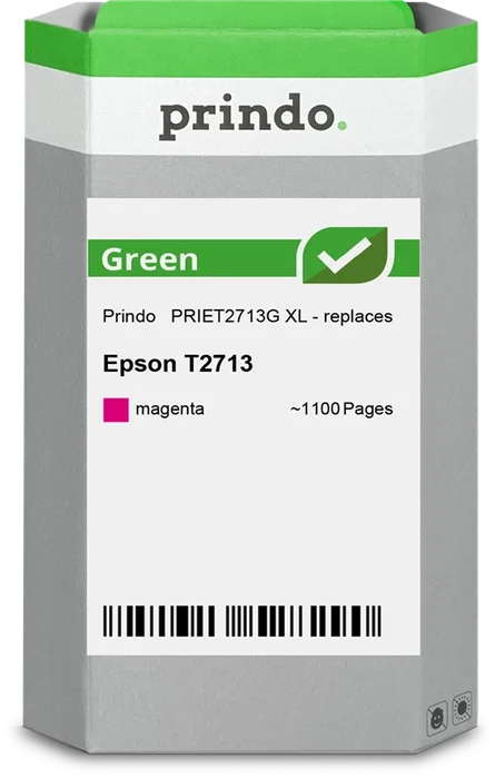 Prindo Cartucho de tinta magenta PRIET2713G Green XL Prindo Cartucho de tinta magenta PRIET2713G Green XL