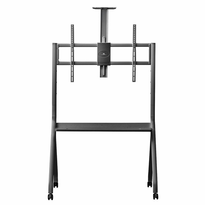 Maclean soporte de tv / carro, estante de cÁmara, sobre ruedas, 55-100", carga mÁx. 120kg/10kg estante, mÁx. vesa 900x600, negro