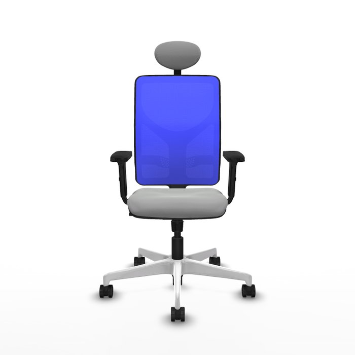 PIQUERAS Y CRESPO Silla de oficina Motilla con mecanismo Sincro, Gris claro y Azul PIQUERAS Y CRESPO Silla de oficina Motilla con mecanismo Sincro, Gris claro y Azul