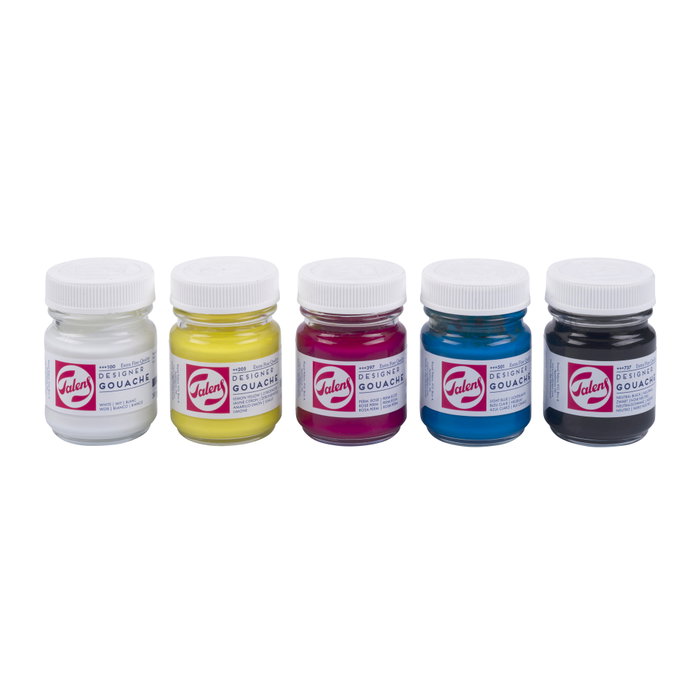 Talens Set de Témperas Extrafinas Colores Primarios 5 x 50 ml