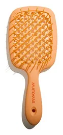 Muitomas Cepillo Peine Desenredante para Cabello Adultos HAIRBRUSHPF, Flexible y Ventilado, Color Durazno, 1 Pieza