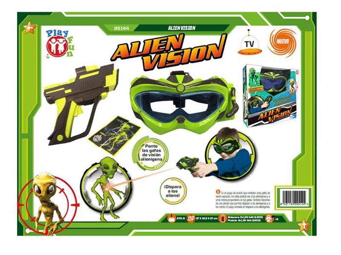 IMC Toys Juego Aliens Vision con Gafas de Visión Especial 25x21x13 cm Edad Mínima 36 Meses