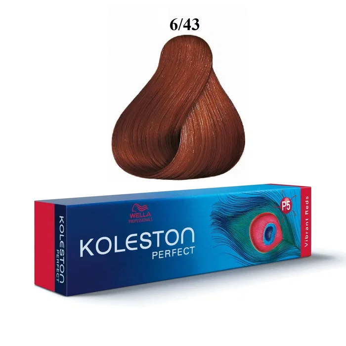 Wella Professionals Koleston Perfect 6/43 Dark Blonde Golden Red Wella Professionals Koleston Perfect 6/43 Dark Blonde Golden Red