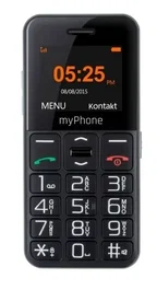 myPhone Halo Easy Teléfono Móvil Básico Negro, Pantalla 1.77", Cámara 0.3 MP, 4 MB, microSD, 1000 mAh