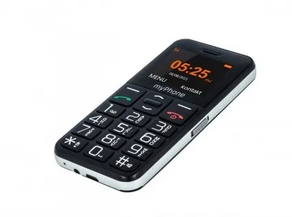 myPhone Halo Easy Teléfono Móvil Básico Negro, Pantalla 1.77", Cámara 0.3 MP, 4 MB, microSD, 1000 mAh