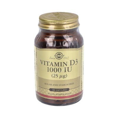 Solgar Vitamina D3 1000 UI (25 µg) 100 cápsulas blandas