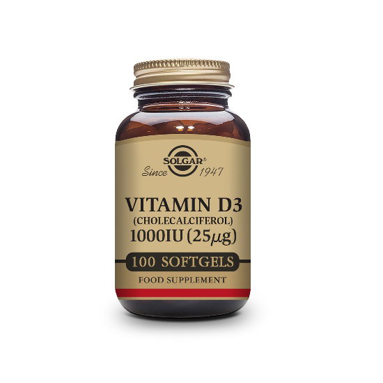 Solgar Vitamina D3 1000 UI (25 µg) 100 cápsulas blandas