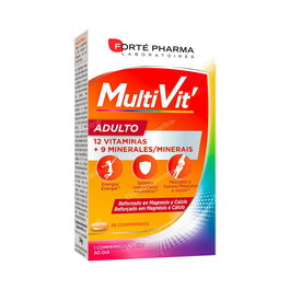 Forte Pharma Multivitaminas Adulto Multivitamínico con 28 Comprimidos para Energía y Reducir Fatiga