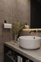 Aberto Design Toallero de Papel Baño Cocina Metal Dorado 8 x 5 x 25 cm