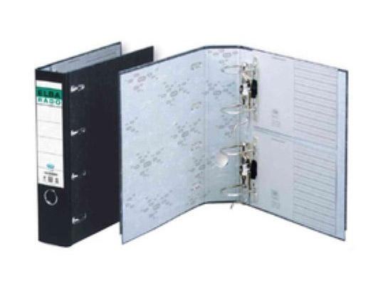 Elba Archivador Doble Mecanismo Lomo Ancho Rado A4 Cartón Extra Rígido Jaspeado Negro Elba Archivador Doble Mecanismo Lomo Ancho Rado A4 Cartón Extra Rígido Jaspeado Negro