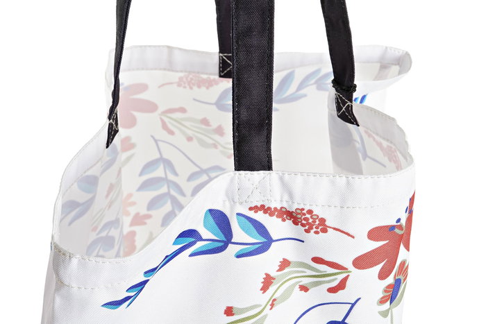 DKD Home Decor Bolsa Moderno Blanco Beige Nylon Poliester 15 x 66 x 43 cm (12 Unidades)
