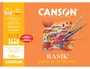 Canson Papel de dibujo Basik DIN A3+ con recuadro, 10 hojas