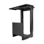 LINDY Soporte de CPU para escritorio 40284, Negro, Acero, hasta 30 kg, ajustable 0-360°, 34-49 cm de altura