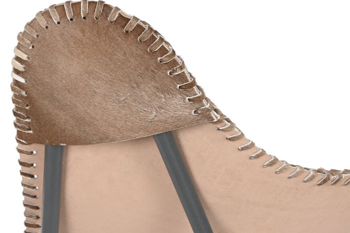 DKD Home Decor Sillón Colonial Camel Beige Piel y Hierro 70 x 90 x 70 cm DKD Home Decor Sillón Colonial Camel Beige Piel y Hierro 70 x 90 x 70 cm