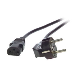 EFB Elektronik EK504.5V2 Cable de alimentación CEE 7/7 angulado a IEC 60320 C13 recto, 5 m