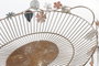DKD Home Decor Centro de Mesa Metal Hojas Multicolor 56x36x12,7 cm