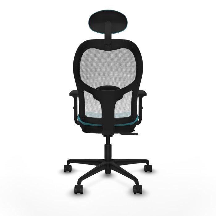 PIQUERAS Y CRESPO Silla de oficina Jorquera con mecanismo Sincro/Traslack, Turquesa y Blanco PIQUERAS Y CRESPO Silla de oficina Jorquera con mecanismo Sincro/Traslack, Turquesa y Blanco