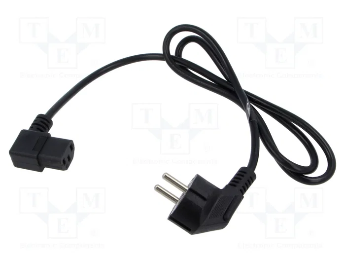 POS Cable de alimentación H03VV-F 3x0,75mm2 Negro 1,2m POS Cable de alimentación H03VV-F 3x0,75mm2 Negro 1,2m