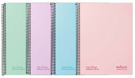 Bloc Navigator Tapa Extra A4 80H Cuadric.4X4 80G Pastel Surtido (5 Col.) (Set de 5)