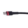 Baseus Cafule Cable USB-C a USB-C 60W 1m negro y rojo