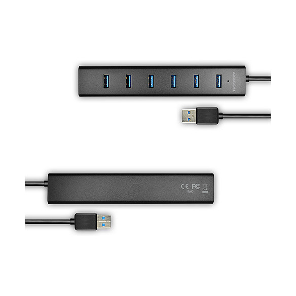Axagon HUE-SA7BP Hub USB con 7 puertos USB 3.0 y 1 Micro-USB, 400 mm Axagon HUE-SA7BP Hub USB con 7 puertos USB 3.0 y 1 Micro-USB, 400 mm