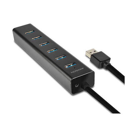 Axagon HUE-SA7BP Hub USB con 7 puertos USB 3.0 y 1 Micro-USB, 400 mm Axagon HUE-SA7BP Hub USB con 7 puertos USB 3.0 y 1 Micro-USB, 400 mm