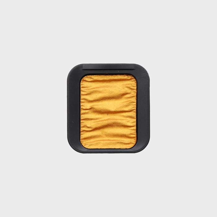 Finetec Premium pastilla de acuarela satinado nacarada Oro Sáhara Finetec Premium pastilla de acuarela satinado nacarada Oro Sáhara