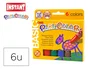 Playcolor Témperas Sólidas Basic One Estuche de 6 Colores Surtidos