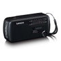 Lenco MCR-113BK Radio portátil Solar FM/SO, Negro, batería USB y dinamo