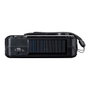 Lenco MCR-113BK Radio portátil Solar FM/SO, Negro, batería USB y dinamo