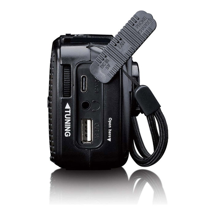 Lenco MCR-113BK Radio portátil Solar FM/SO, Negro, batería USB y dinamo Lenco MCR-113BK Radio portátil Solar FM/SO, Negro, batería USB y dinamo