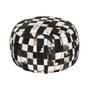 DKD Home Decor Cojín de Suelo Piel 48x48x35 Marrón Oscuro