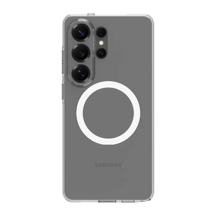 Samsung Galaxy S26 Ultra Funda MAG Transparente con Cargador Inalámbrico, Compatible con 17.5 cm (6.9"), Plástico 100% Reciclado