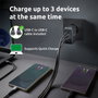 Intenso Kit Cargador GaN W100ACC 100W con 2x USB-C, 1x USB-A y Cable USB-C