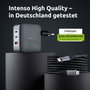 Intenso Kit Cargador GaN W100ACC 100W con 2x USB-C, 1x USB-A y Cable USB-C
