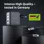 Intenso Kit Cargador GaN W100ACC 100 W con 2x USB-C, 1x USB-A y Cable USB-C