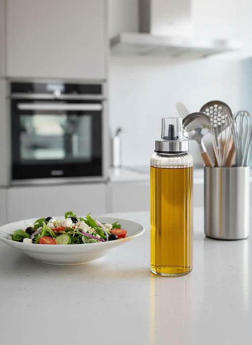 La Mediterranea Aceitera Vidrio Ottico 500 ml 6.5 x 6.5 x 24 cm (24 Unidades)