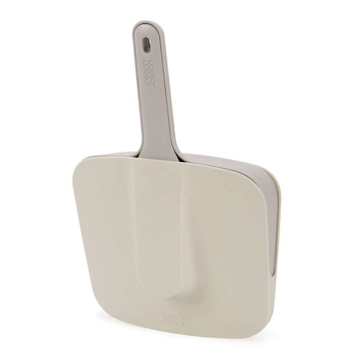 Joseph Joseph CleanTech Set de Recogedor y Escobilla con Soporte de Pared, Gris