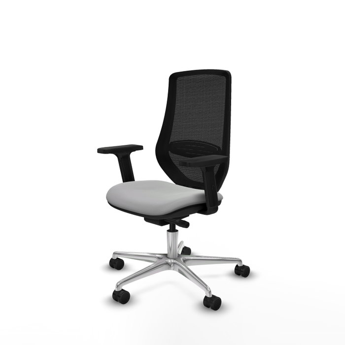 PIQUERAS Y CRESPO Silla de oficina Mardos Gris claro y Negro
