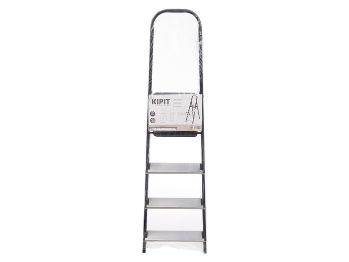Kipit Escalera Alta 4 Peldaños Metal Aluminio Acero Negro Plata 146x11.5x40 cm (Set de 2) Kipit Escalera Alta 4 Peldaños Metal Aluminio Acero Negro Plata 146x11.5x40 cm (Set de 2)