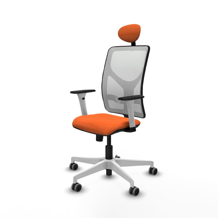 PIQUERAS Y CRESPO Silla de oficina Motilla Naranja con mecanismo Sincro PIQUERAS Y CRESPO Silla de oficina Motilla Naranja con mecanismo Sincro