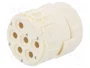 HARTING Conector M23 hembra de 6 pines con plantilla de contacto