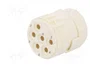 HARTING Conector M23 hembra de 6 pines con plantilla de contacto