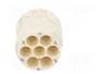 HARTING Conector M23 hembra de 6 pines con plantilla de contacto